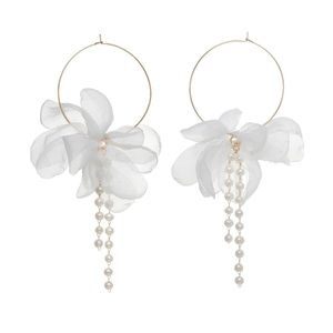 Stella & Ruby Bella Chiffon Hoop Earrings